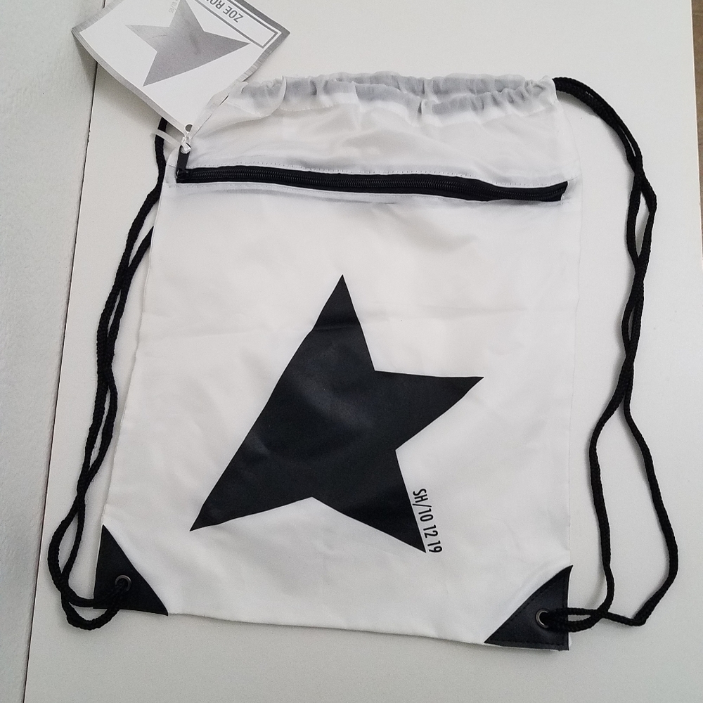 NEW White Fashion Drawstring Backpack